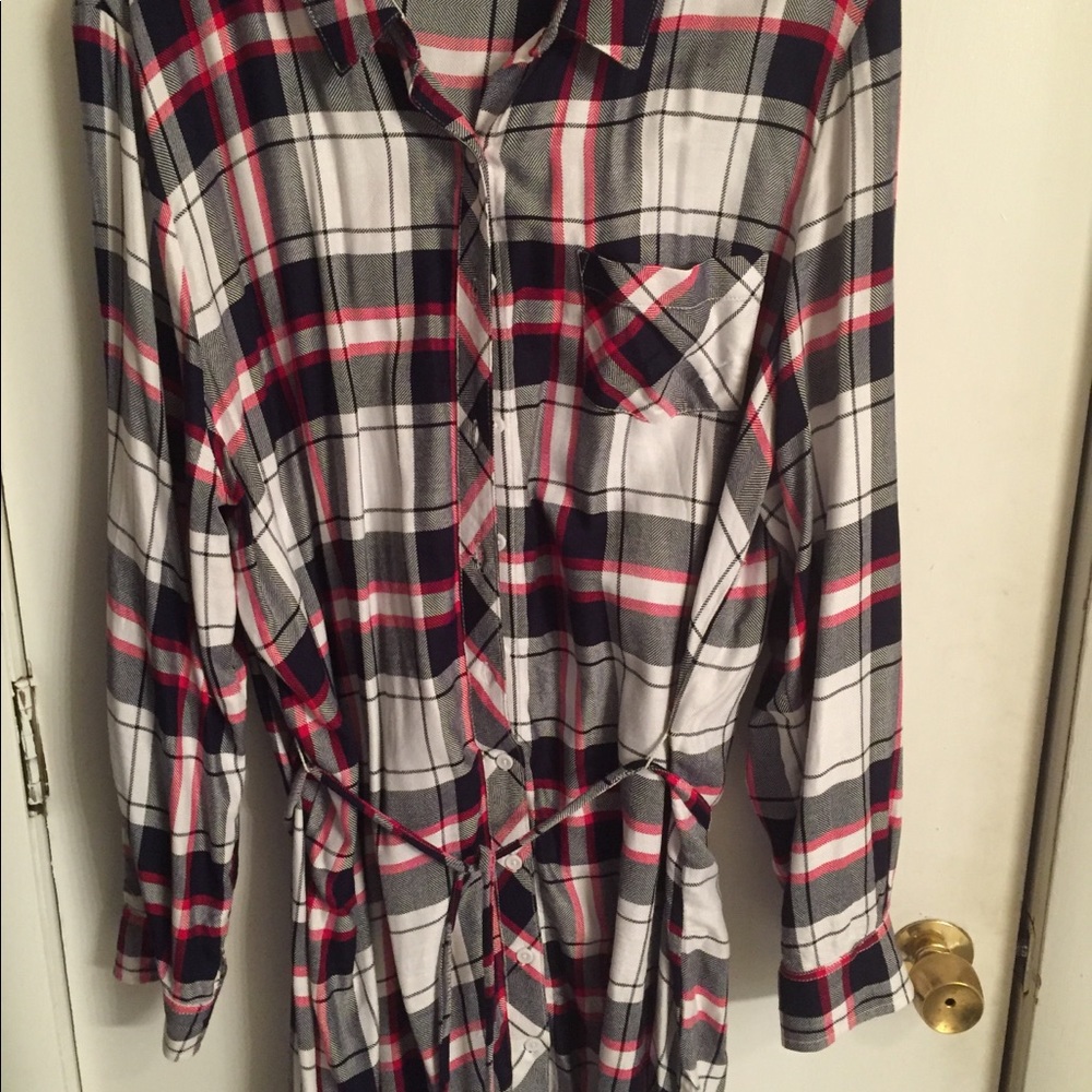 Flannel Long sleeve comes with toed leggings free